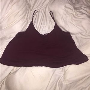 A Maroon crop top size S